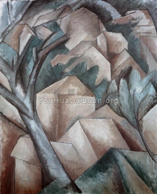 Houses at Estaque - 乔治·勃拉克